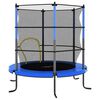 vidaXL Trampolin z varnostno mrežo okrogel 140x160 cm moder