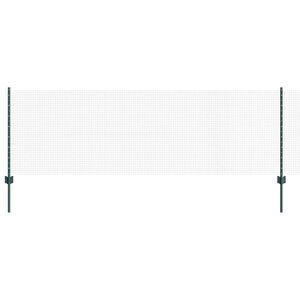 vidaXL Varjen žični ograjo s stebri 50 x 0,8 m Jeklo s PVC premazom