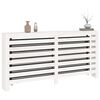 vidaXL Pokrov za radiator bela 169x19x84 cm trdna borovina