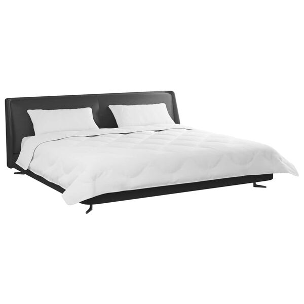 vidaXL Zimska posteljnina z blazino 3 pcs Bela Mikrovlakna