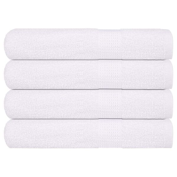 vidaXL Savna brisače FROGN 4 kosi bele 80x200 cm 360 g/m&sup2;