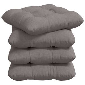 vidaXL Sedežne blazine 4 pcs Taupe 40 x 40 x 12 cm blago
