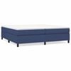 vidaXL Posteljni okvir z vzmetmi moder 200x200 cm blago
