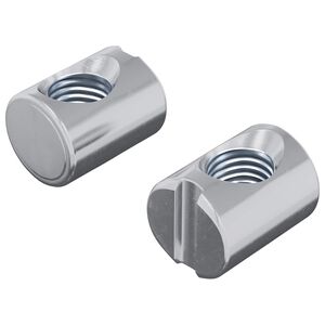 vidaXL Vijaki v obliki sodčka 2 pcs srebrna M6 x 13 mm Kovina