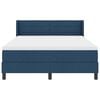 vidaXL Postelja z vzmetnico z vzmetnico Modra 200 x 140 cm Poliester