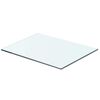 vidaXL Polica Prosojno Steklo 40x25 cm