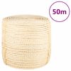 vidaXL Vrv iz 100 % sisala 8 mm 50 m