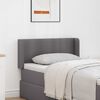 vidaXL U&scaron;esni vzglavnik 2 pcs Siva 40 x 16 x 5 cm