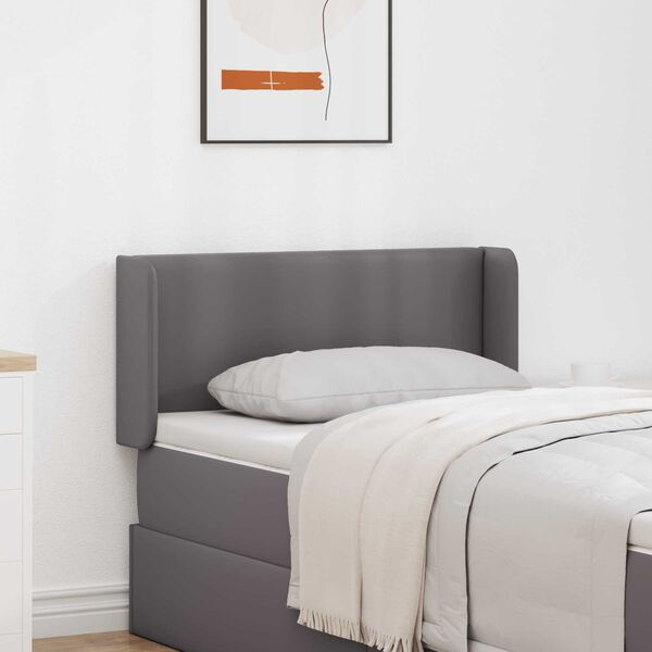 vidaXL U&scaron;esni vzglavnik 2 pcs Siva 40 x 16 x 5 cm