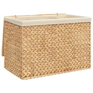 vidaXL Ko&scaron;ara za perilo s 3 predelki 75x42,5x52 cm vodna hijacinta