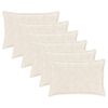 vidaXL Prevleka za blazino 6 kos HOUTEN Bela 50 x 75 cm