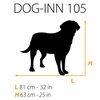 Ferplast Pasji boks Dog-Inn 105 108,5x72,7x76,8 cm siv