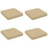 vidaXL 4-delne sedežne blazine VUGHT 4 pcs 100% poliester Bež