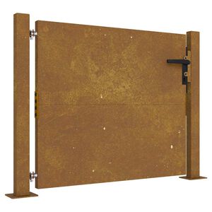 vidaXL Vrtna vrata 100x75 cm kortensko jeklo