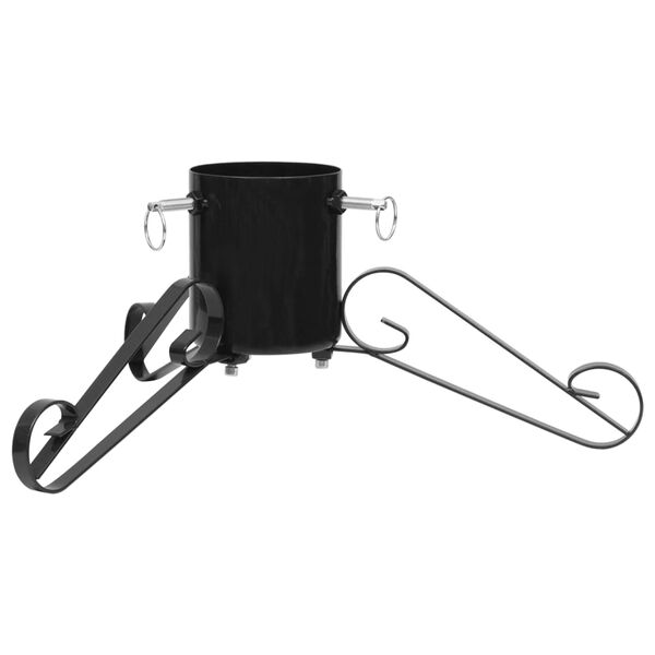 vidaXL Stojalo za novoletno jelko črno 58x58x21 cm
