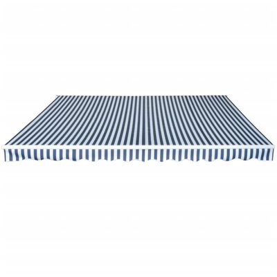 vidaXL Ročno zložljiva tenda 450 cm modra/bela