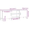 vidaXL TV omarica starinski les 150x30x50 cm inženirski les