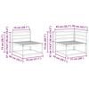 vidaXL Zunanja garnitura za sedenje 6 pcs Naravna Masiven les akacije