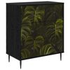 vidaXL Predalni &scaron;afka ELBURG Tisk na palmovi listi 66 x 36,5 x 76 cm