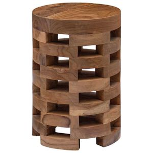 vidaXL Omarica za ob posteljo 30x30x45 cm trdna tikovina