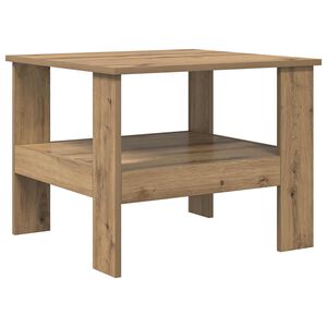 vidaXL Klubska miza Umetni hrast 57 x 55 x 45 cm Inženirski les