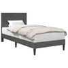 vidaXL Konstrukcija postelje Temno siva 80 x 200 cm Žametna tkanina