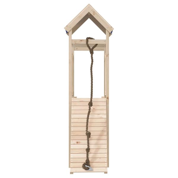 vidaXL Zunanje igralo trdna borovina