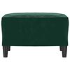 vidaXL Stolček za noge temno zelen 60x50x41 cm žamet