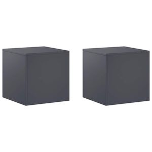 vidaXL Stojalo za rastline 2 pcs Antracit 40 x 40 x 40 cm