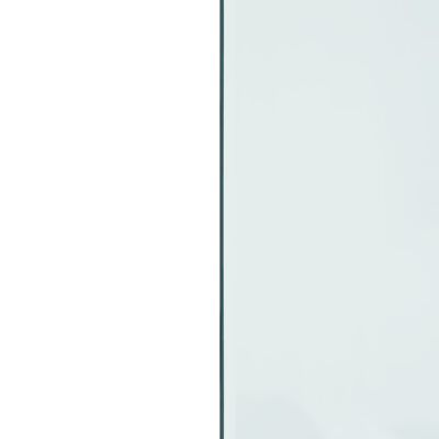 vidaXL Steklena plošča za kamin pravokotna 100x50 cm