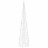 vidaXL Božični svetlobni stožec 30 LED lučk toplo bel 60 cm akril
