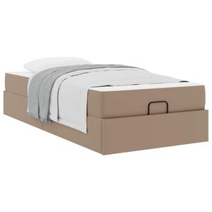 vidaXL Posteljni okvir z vzmetnico Drugo 2 kos Ten PVC