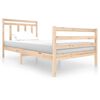 vidaXL Posteljni okvir trden les 100x200 cm