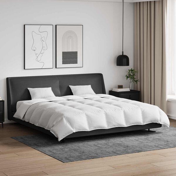 vidaXL Komplet odej z blazino 3 pcs Bela Perje