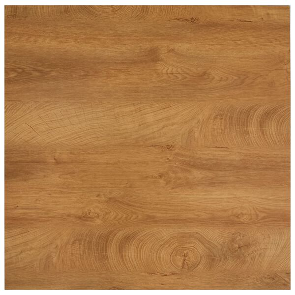 vidaXL Jedilna miza barva hrasta in črna 80,5x80,5x73 cm mediapan