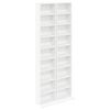 vidaXL CD omara 2 kos Bela 33 x 23,5 x 175 cm Inženirski les