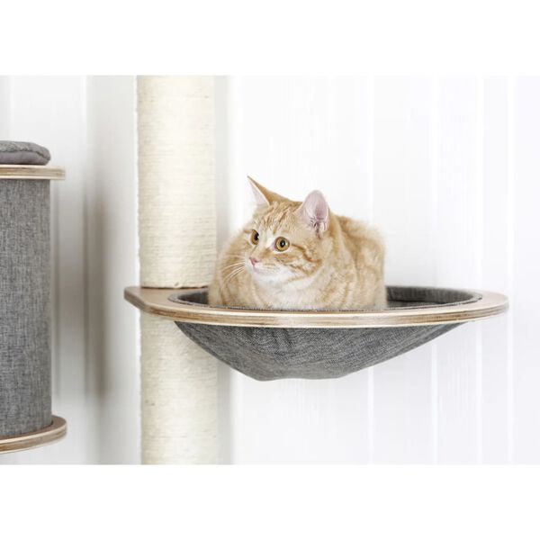 415628 Kerbl Wall-Mounted Cat Tree "Dolomit Tofana Pro" Grey 117 cm 81542