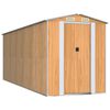 vidaXL Vrtna lopa svetlo rjava 192x523x223 cm pocinkano jeklo