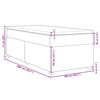 vidaXL Box spring postelja z vzmetnico svetlo siv 100x200 cm blago