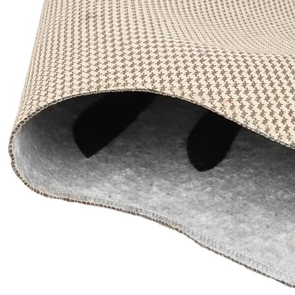 vidaXL Preproga črno-bela 120x170 cm pralna protizdrsna