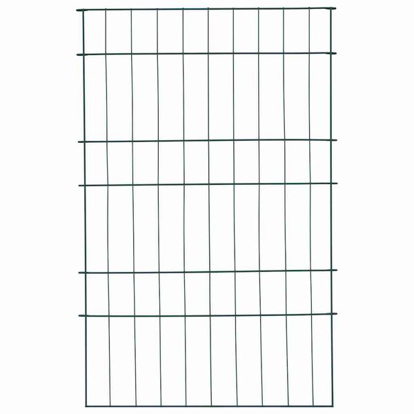 vidaXL Komplet ograje za ribnik 8 pcs Zelena 50 x 80 cm Jeklo