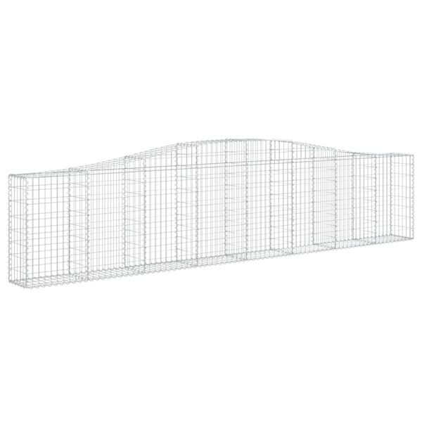 vidaXL Obokane gabion košare 5 kosov 400x30x80/100 cm cinkano železo
