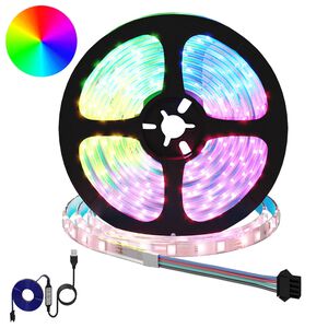 vidaXL LED trak 2 kos Črna in prozorna Baker in plastika