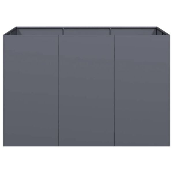 vidaXL Sadilnik antracit 120x80x80 cm Jeklo