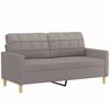 vidaXL Dvosed taupe 140 cm blago