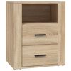 vidaXL Nočna omarica sonoma hrast 50x36x60 cm inženirski les