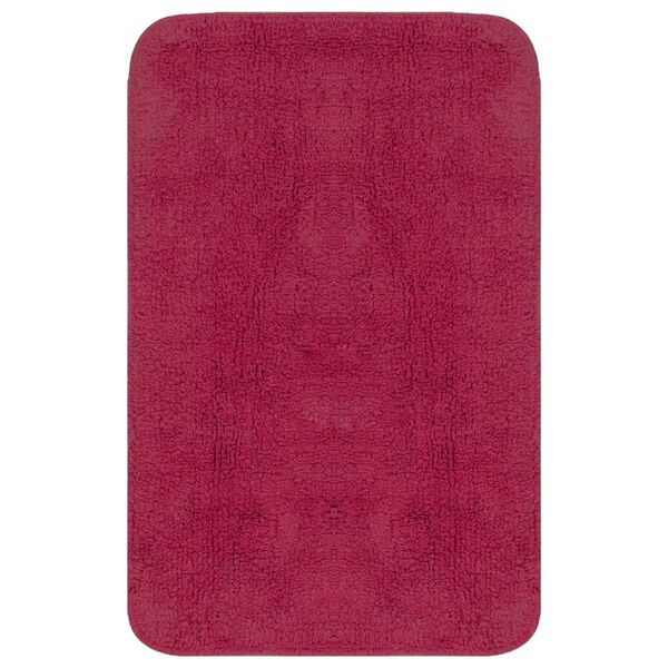 vidaXL Kopalniške preproge 3 kosi blago fuksija