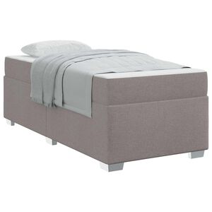 vidaXL Konstrukcija postelje Taupe 80 x 200 cm blago