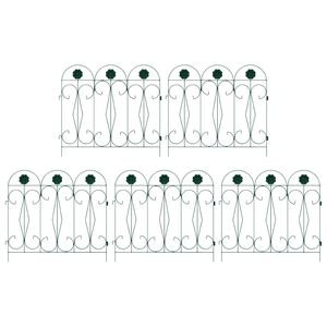 vidaXL Vrtna ograja Re&scaron;etka Zelena 305,5 x 55,5 x 0,3 cm