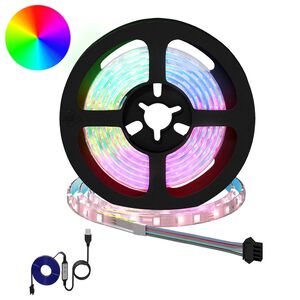 vidaXL LED trak 2 kos Črna in prozorna Baker in plastika